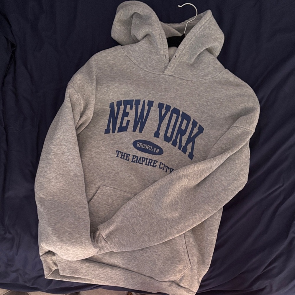 SHEIN Gray New York Hoodie